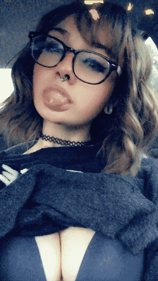 Ahegao while driving