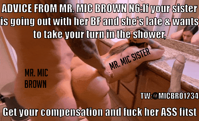 Mr. mic dark-skinned caption  
