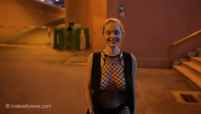 huge tits throughout the street