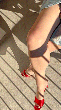 Silk and lace amazingly handsome gams on this sissy