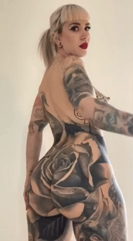 tatted butt