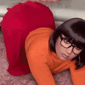 Velma dirty dancing her miniskirt off