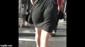 Her ass is licking up her sundress!