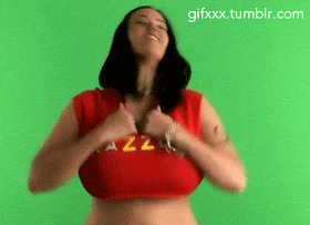 stripping huge boobs