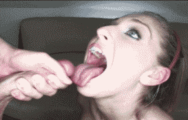jizz licking cute