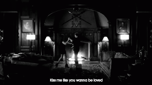 Smooching passionate