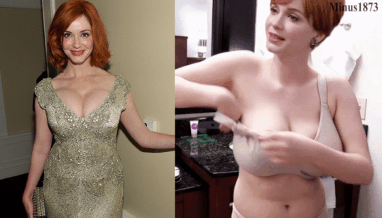 I didn't know that Christina Hendricks had unleashed those cannons. 