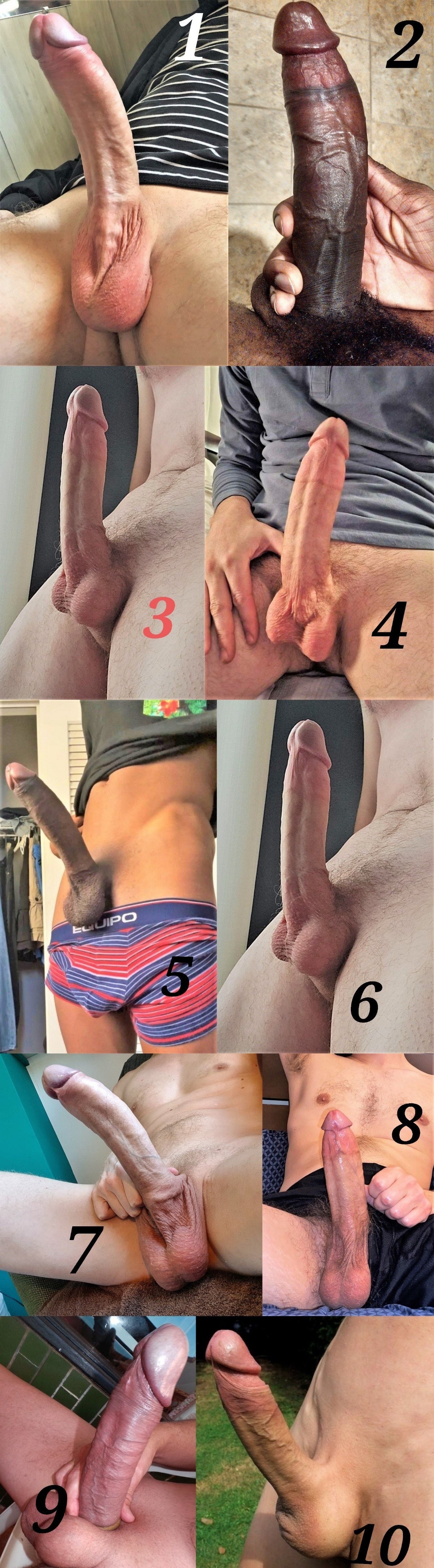  huge web dicks. which one is going in your throat very first? can only choose !