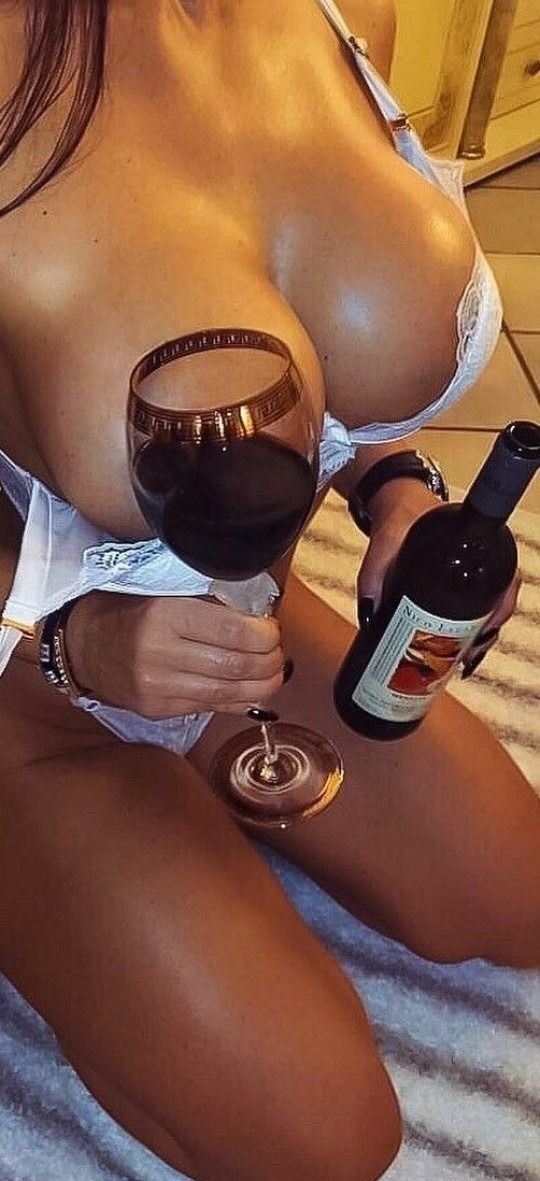 silly silly enjoys putting faux boobs into glass of wine