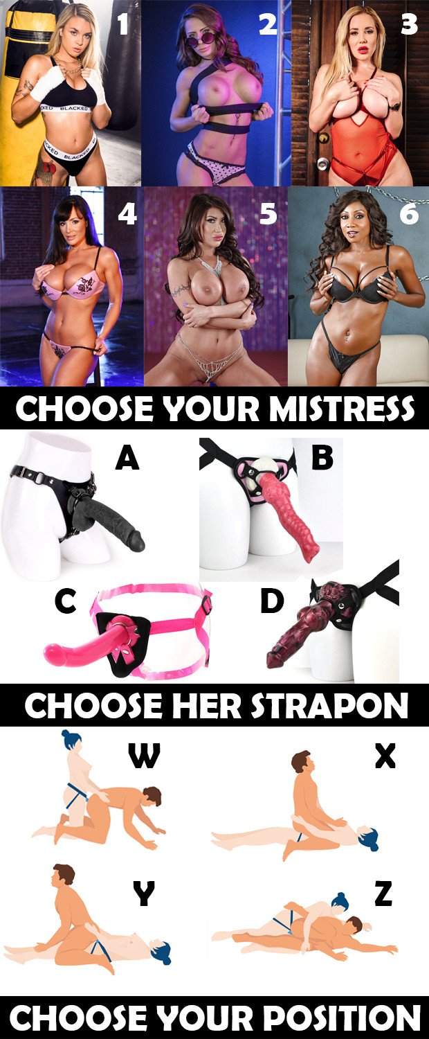 Choose your dominatrix for sissification