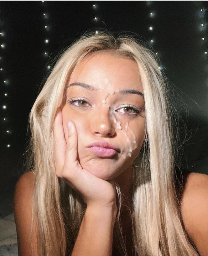 Livvy cum shot on face